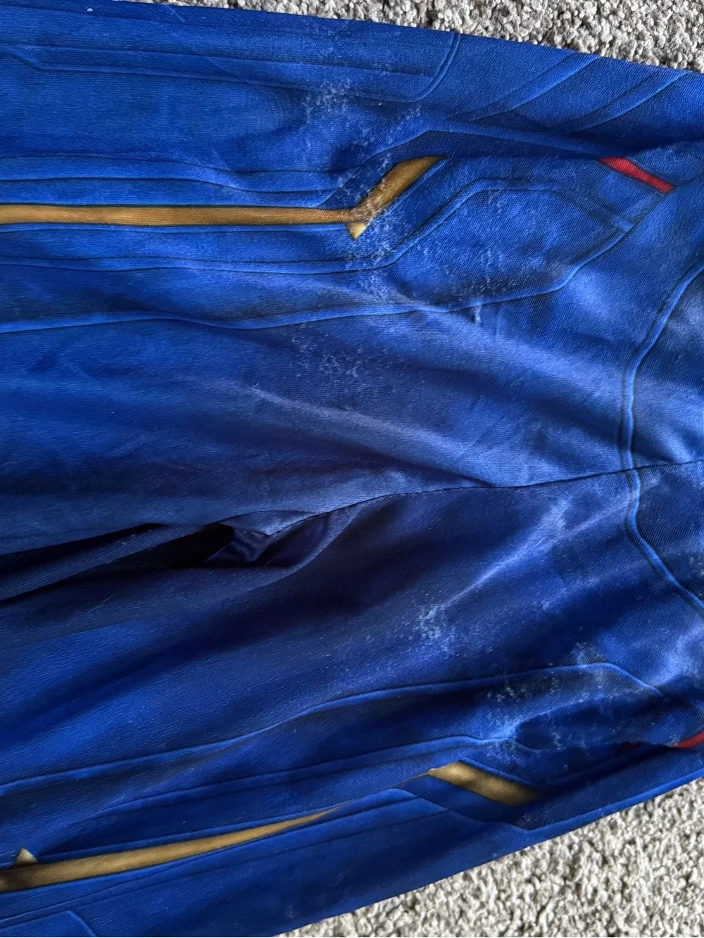 Captain Marvel Kids Superhero Costume - Blue & Red - Picture 2 of 13